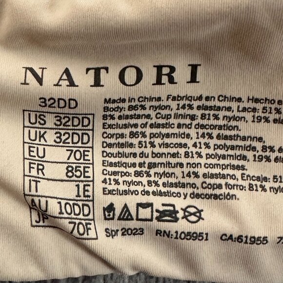 Natori Underwire Bra Neutral Nude Women's 32DD 32 DD - Picture 4 of 4